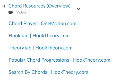A video overview for additional resources can help students sift through materials