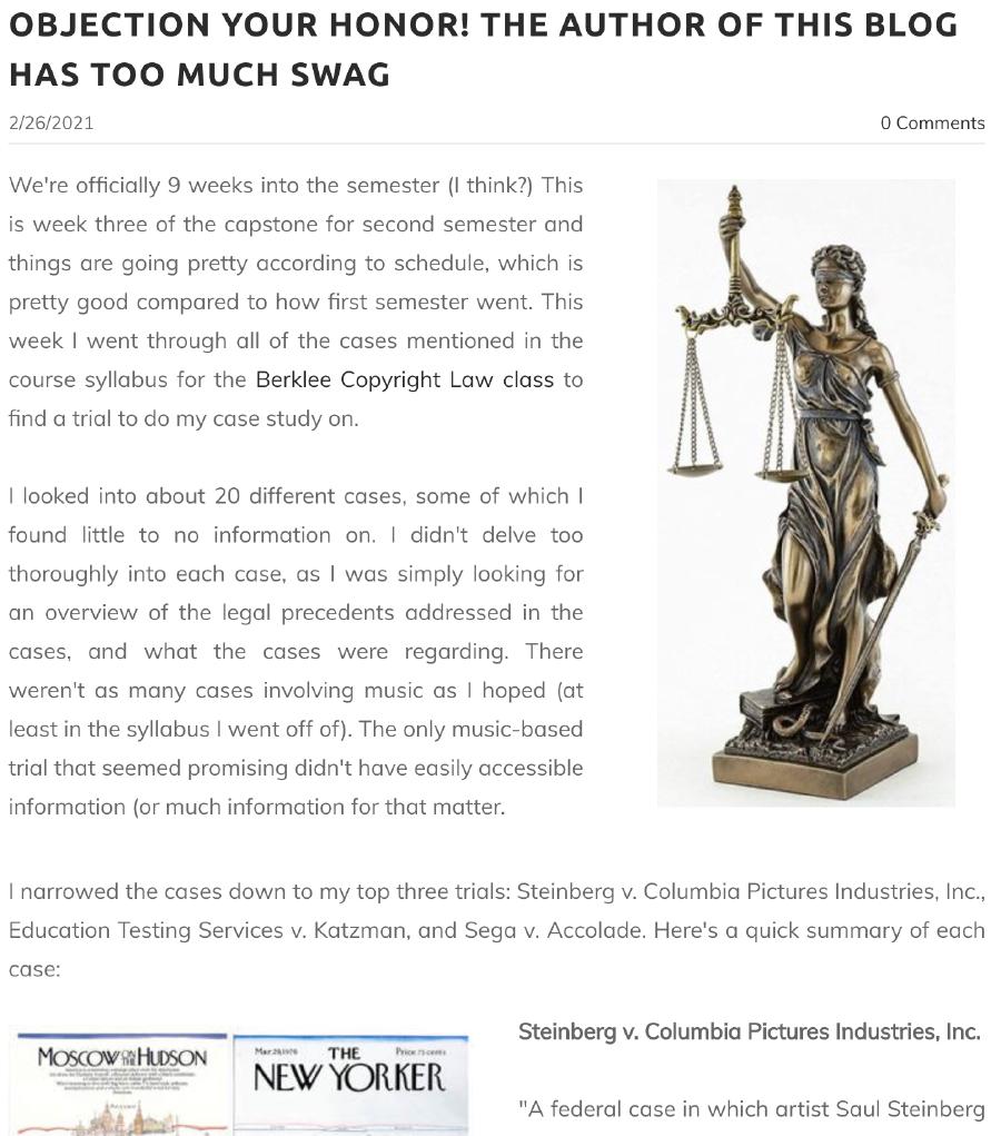 An excerpt from Kendall’s blog.